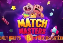 Match Masters Daily Gifts: Free Gifts, Free Boosters & Reward Keys promo cover banner