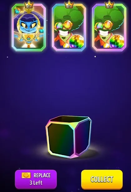 Match Masters Premium Pass: How It Works and Benefits 4 Match Masters Replace button with 3 replacements left, showing the Premium Pass icon instead of an ad icon