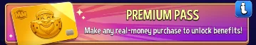 Match Masters Premium Pass: How It Works and Benefits 2 Match Masters Premium Pass banner at the bottom of the store: Make any real-money purchase to unlock benefits
